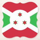 Burundi-Flagge Untersetzer (Vorderseite)