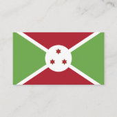 Burundi-Flagge Visitenkarte (Vorderseite)