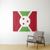 Burundi-Flagge Wandteppich (Beispiel (Horizontal))