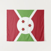 Burundi-Flagge Wandteppich (Vorderseite (Horizontal))