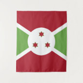 Burundi-Flagge Wandteppich (Vorderseite)