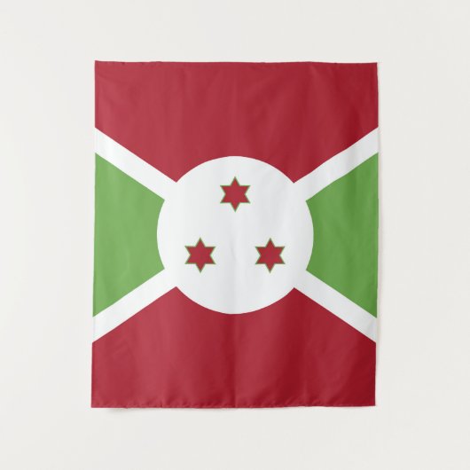 Burundi-Flagge Wandteppich (Vorderseite)