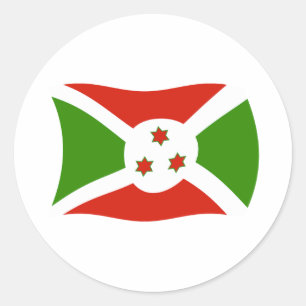 Burundi-Flaggen-Aufkleber Runder Aufkleber