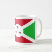 Burundi-Flaggen-Tasse Kaffeetasse (VorderseiteRechts)