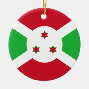 Burundi-Flaggen-Verzierung Keramikornament