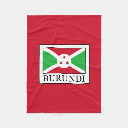 Burundi Fleecedecke (Vorderseite)