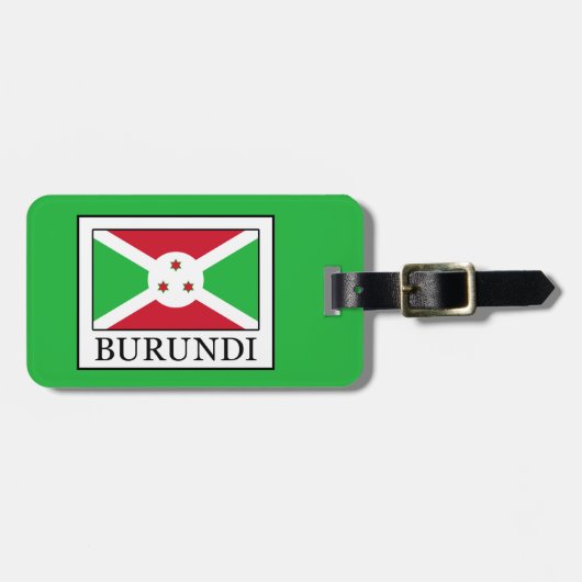 Burundi Gepäckanhänger (Vorderseite horizontal)