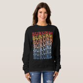 Burundi Groovy Retro Burundian Sweatshirt (Vorne ganz)