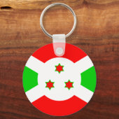 Burundi Hochwertige Flagge Schlüsselanhänger (Vorderseite)