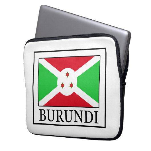 Burundi Laptopschutzhülle (Vorderseite Links)