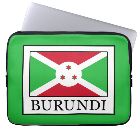 Burundi Laptopschutzhülle (Vorderseite)