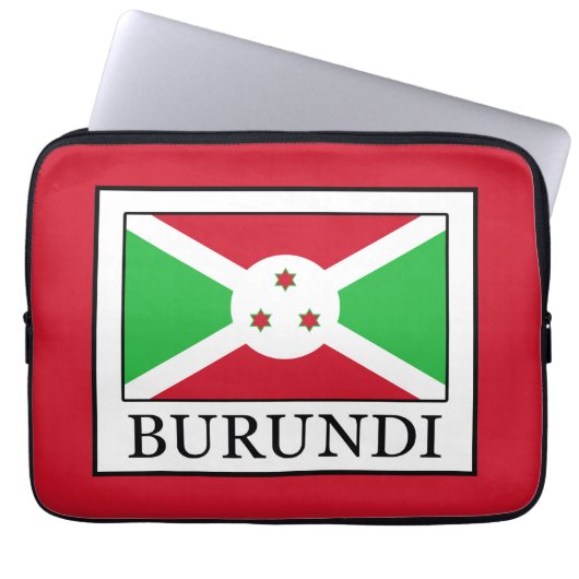 Burundi Laptopschutzhülle (Vorderseite)