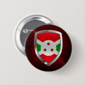 Burundi Mettalic Emblem Button (Vorne & Hinten)