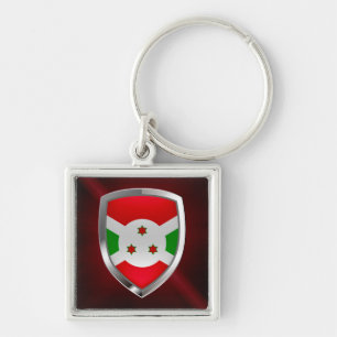 Burundi Mettalic Emblem Schlüsselanhänger