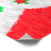 Burundi Ölgemälde Zeichnend Poster (Ecke)