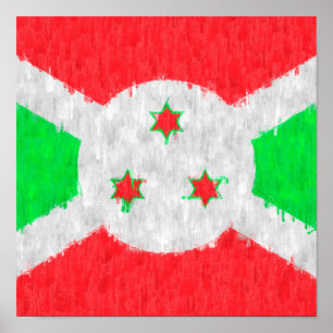 Burundi Ölgemälde Zeichnend Poster
