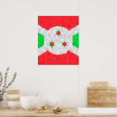 Burundi Ölgemälde Zeichnend Poster (Küche)