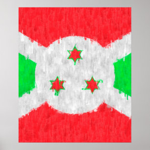 Burundi Ölgemälde Zeichnend Poster