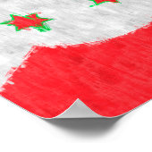 Burundi Ölgemälde Zeichnend Poster (Ecke)