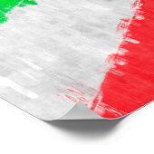 Burundi Ölgemälde Zeichnend Poster (Ecke)