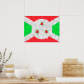 Burundi Ölgemälde Zeichnend Poster (Küche)