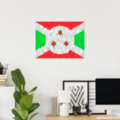 Burundi Ölgemälde Zeichnend Poster (Heimbüro)
