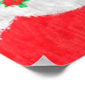 Burundi Ölgemälde Zeichnend Poster (Ecke)