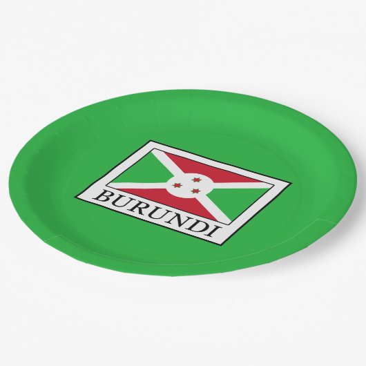 Burundi Pappteller (Schrägansicht)