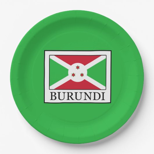 Burundi Pappteller (Vorderseite)