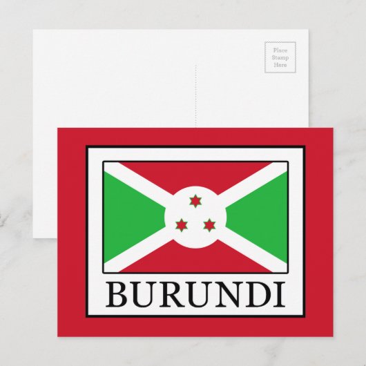 Burundi Postkarte (Vorne/Hinten)
