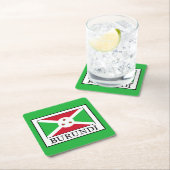 Burundi Rechteckiger Pappuntersetzer (Vor Ort)