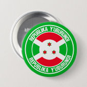 Burundi Round Emblem Button (Vorne & Hinten)