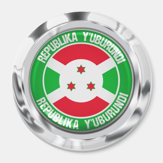 Burundi Round Emblem Magnet (Vorne)