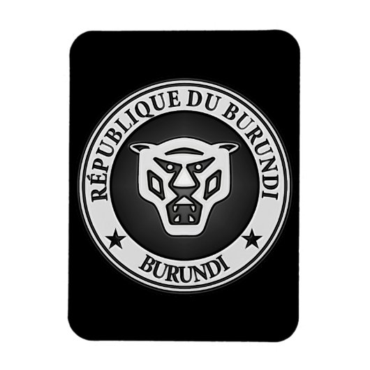 Burundi Round Emblem Magnet (Vertikal)