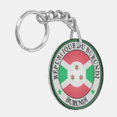 Burundi Round Emblem Schlüsselanhänger (Vorderseite links)
