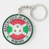 Burundi Round Emblem Schlüsselanhänger (Rückseite)