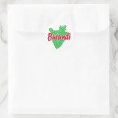 Burundi Runder Aufkleber (Tasche)