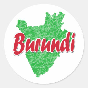 Burundi Runder Aufkleber