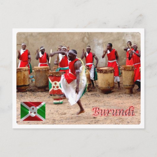 Burundi - Spektakel - Tambours - Postkarte (Vorderseite)