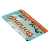 Burundi Vintage Reiseplakat Magnet (Rechte Seite)