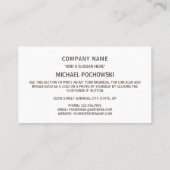 Burundische Flagge, Flagge Burundis Visitenkarte (Rückseite)