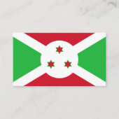 Burundische Flagge, Flagge Burundis Visitenkarte (Vorderseite)