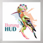 Burung HUD Pop art Poster<br><div class="desc">Burung HUD Pop Art Portrait</div>