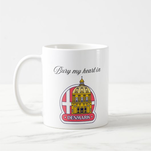 Bury My Heart in Dänemark Kaffeetasse (Links)