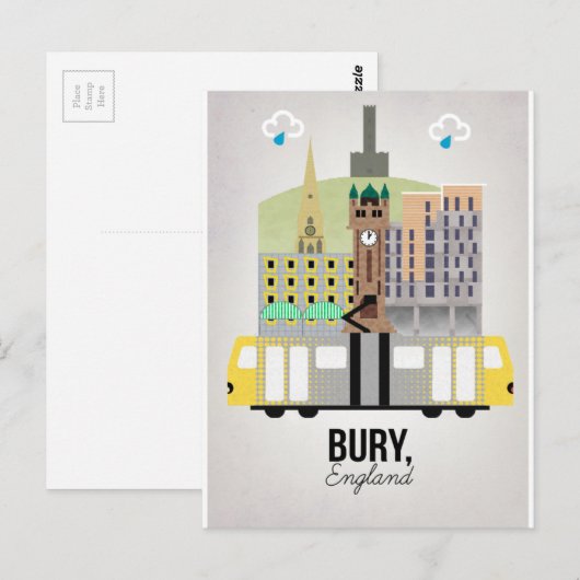 Bury Postkarte (Vorne/Hinten)
