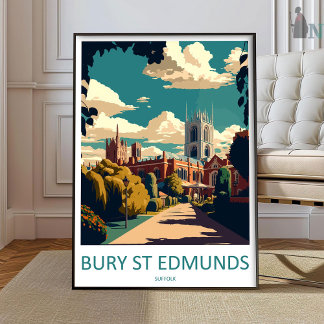 Bury S Edmunds Travel Print Wall Art Bury S Edmund Poster
