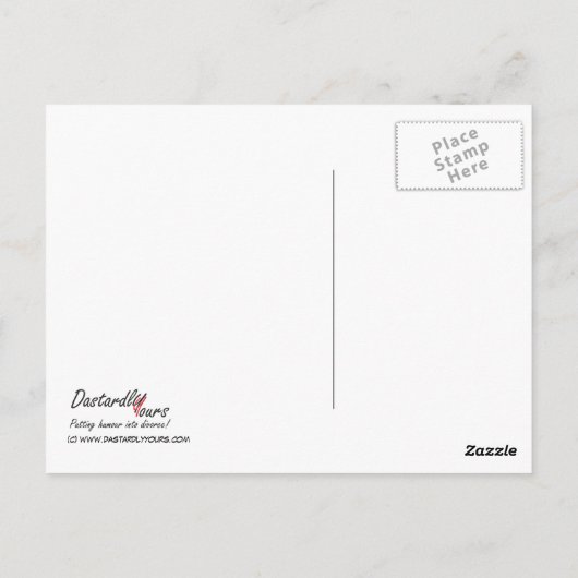 'Bury the Hatchet' Postkarte (Rückseite)