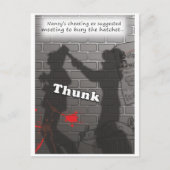 'Bury the Hatchet' Postkarte (Vorderseite)