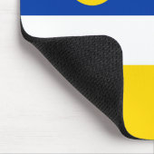 Buryatische Flagge Mousepad (Ecke)