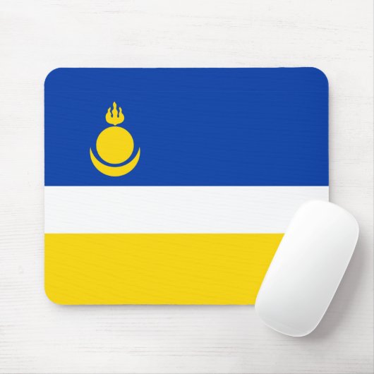 Buryatische Flagge Mousepad (Mit Mouse)